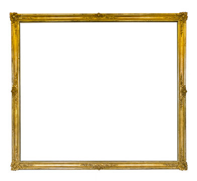 thin golden antique frame