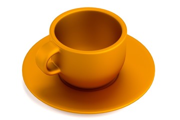 realistic 3d render of cup