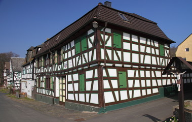 Obraz premium Bad Hönningen,Fachwerkhäuser