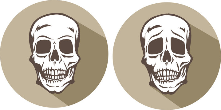 Two skull icons