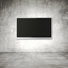 TV on wall
