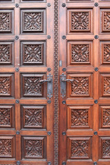 Part door of church of St. Ludmila