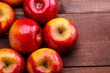 red ripe apples