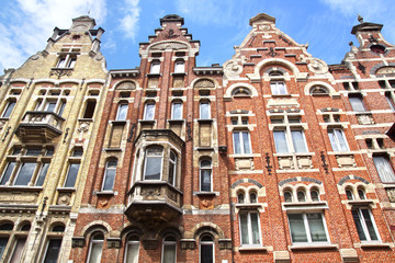 Fototapeta na wymiar The historic buildings. Ghent , Belgium