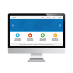 desktop isolated responsive webdesign