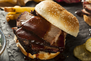 Smoked Barbecue Brisket Sandwich