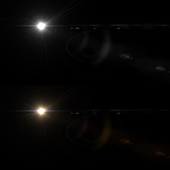 Amazing Light with optical flares