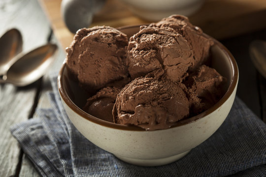 Homemade Dark Chocolate Ice Cream
