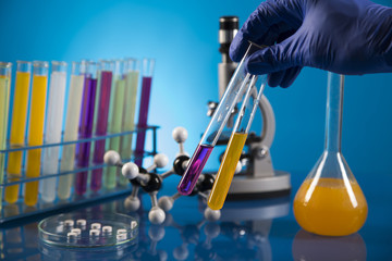 Workplace modern laboratory for molecular biology test