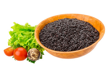 Black raw rice