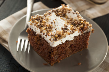 Homemade Toffee and Chocolate Cake