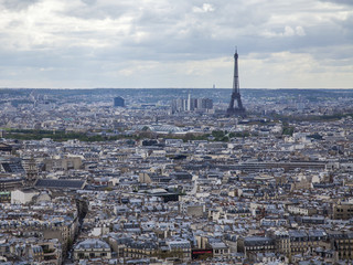 Paris, France. View of the city from Sacre Coeur