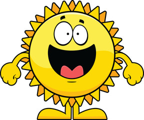 Happy Cartoon Sun
