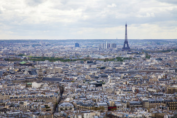 Paris, France. View of the city from Sacre Coeur