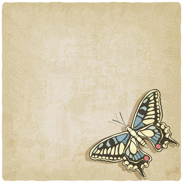 butterfly machaon old background