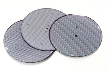 Wafer isoliert auf wei&szlig;em Hintergrund