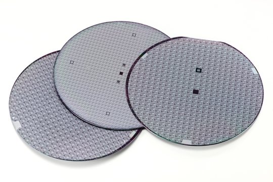 Wafer isoliert auf wei&szlig;em Hintergrund