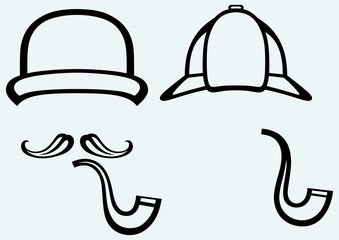 Obraz premium Sherlock Holmes. Icon Detective