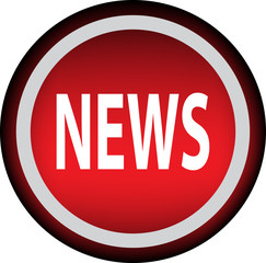 Круглый векторный знак с надписью NEWS