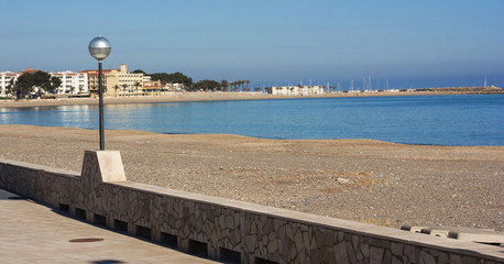 Beautiful beach of the Mediterranean Sea.