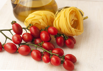 Tomato and pasta.