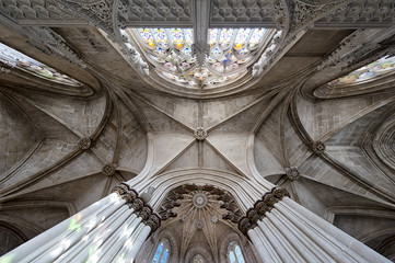 Ceiling in Batalha monastery