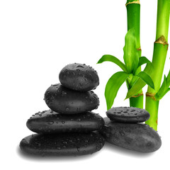 Obraz na płótnie Canvas Zen pebbles. Stone spa and healthcare concept.