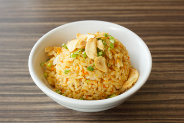 Fried rice with garlic