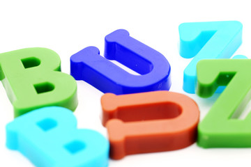 Close-up of letters