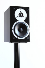 Black audio speakers