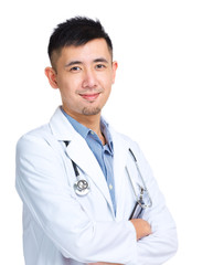 Fototapeta premium Young male doctor portrait