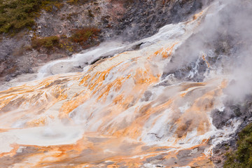 Geothermal geyser spring Orakei Korako New Zealand