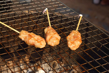 Bar-B-Q or BBQ grill of meat