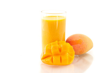 Mango juice and fruit