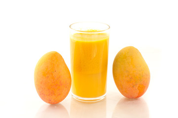 Mango juice and fruit