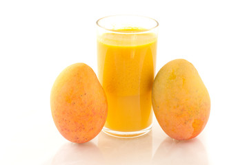 Mango juice and fruit