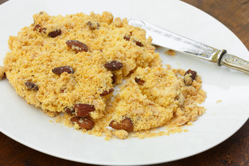 Sbrisolona, typical sweet of Mantova, Italy