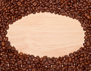 coffee beans frame