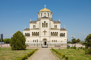 Fototapeta na wymiar katedra św Vladimir. Chersonesus na Krymie