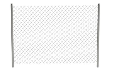 realistic 3d render of chain fence