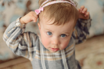 Girl and Ribbon with Bow