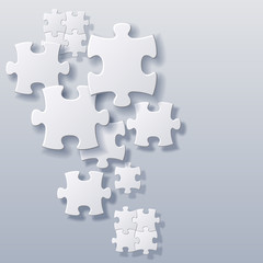 abstract blank puzzles concept vector