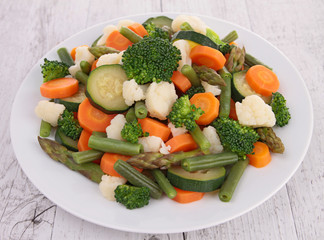 plate of vegetables