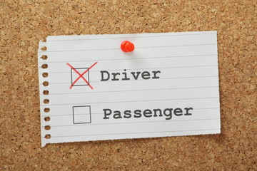 Driver or Passenger Tick Boxes