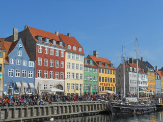 Fototapeta na wymiar Copenhagen Nyhavn harbour