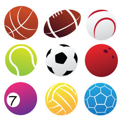 Obraz premium Sport Balls Icon Set