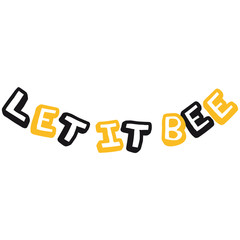 Let It Bee Imker Bienen Logo