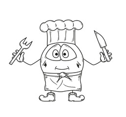 emoticon cook sketch