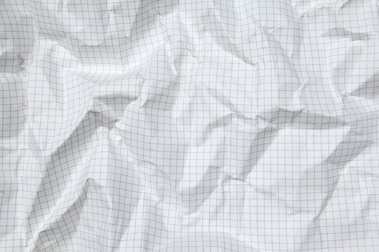 Foglio di carta accartocciata - quadretti