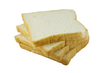 Sliced bread Isolated on white background